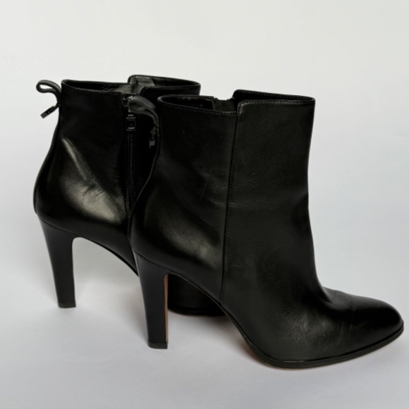Black Coach leather Jemma booties boots size 10 - Picture 3 of 11